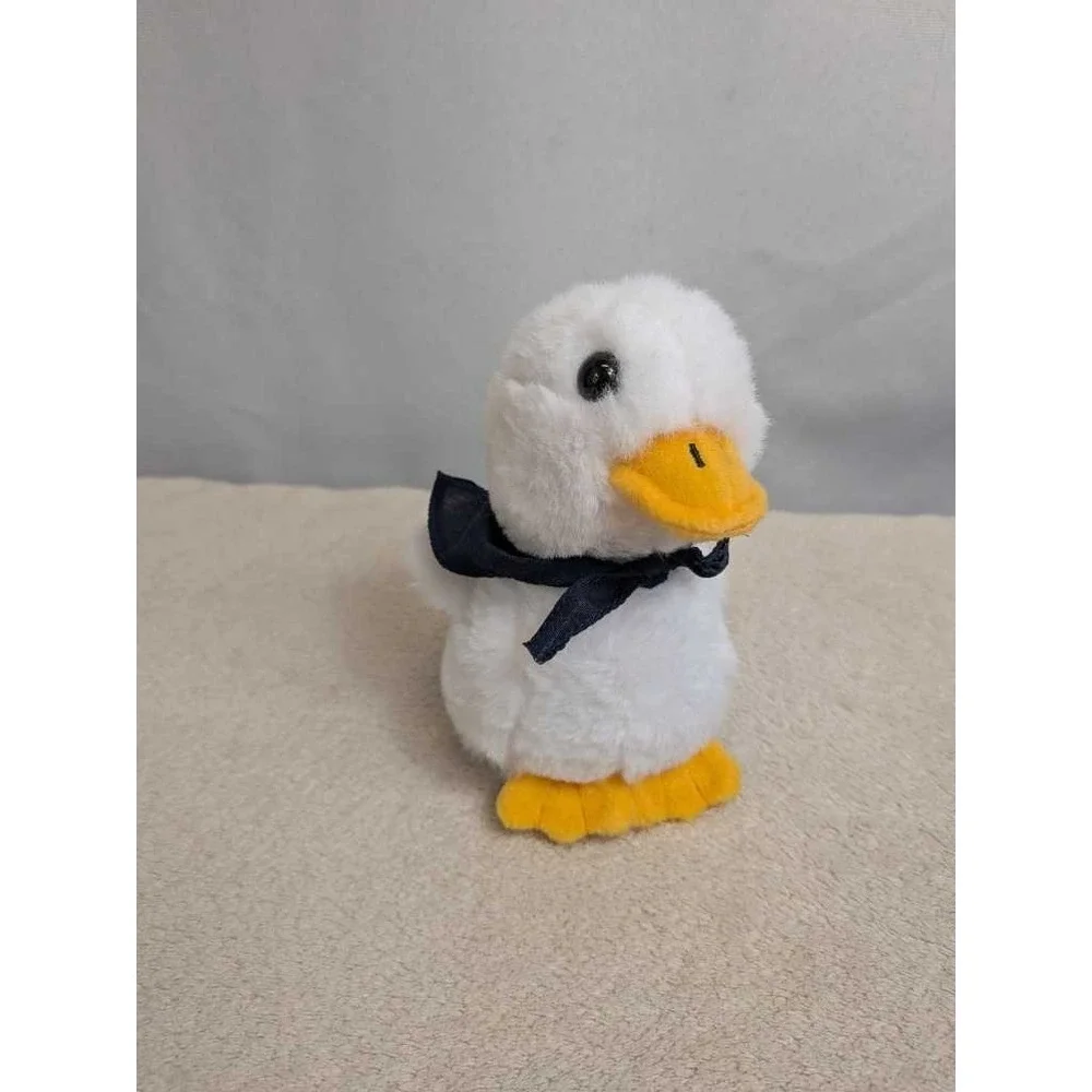 Aflac‎ Plush Duck Toy White Yellow Orange Beak Black Scarf Cute Collectible
